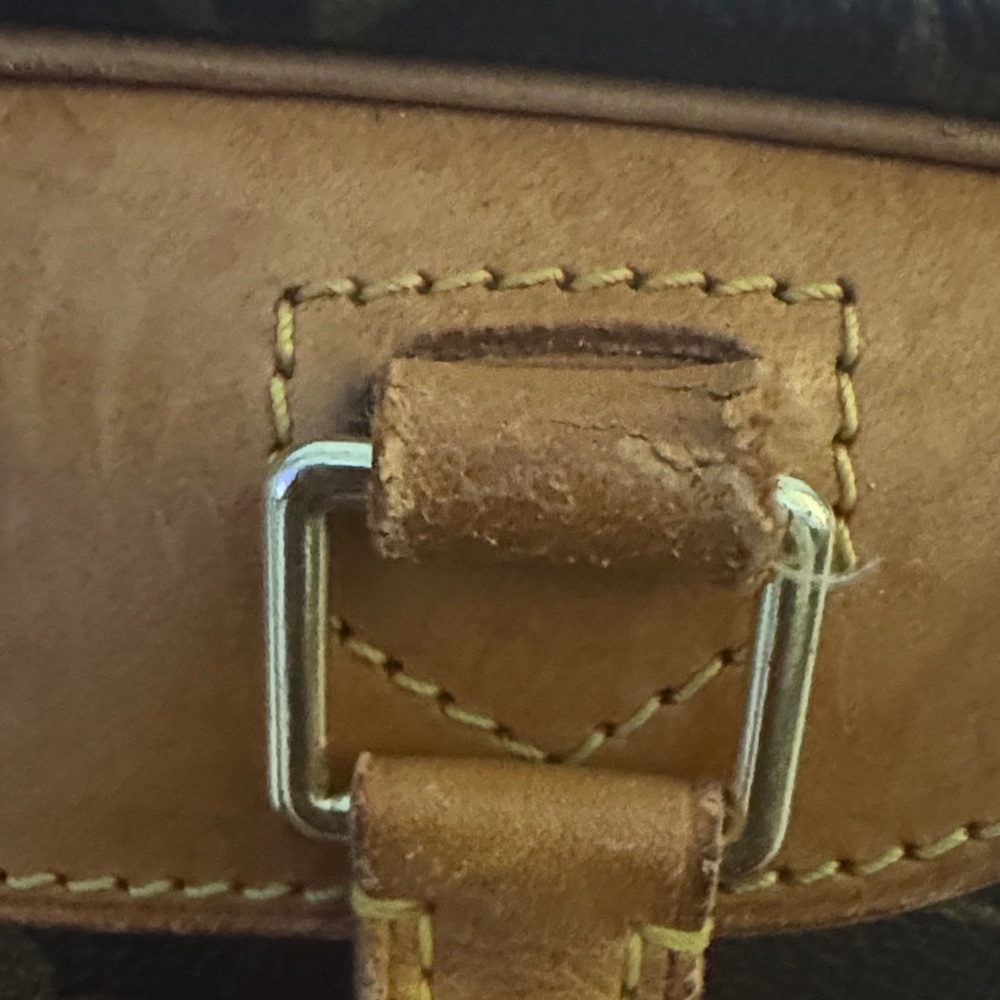 Louis Vuitton Monogram Canvas Satchel with Tan Vachetta Trim - Picture 3 of 7
